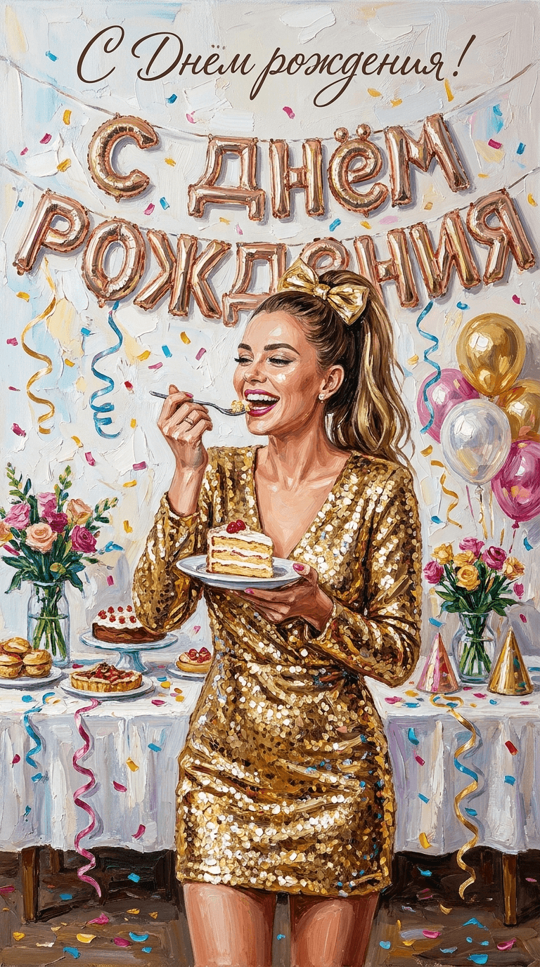 Превью фотосессии «Открытка с вами и конфетти», фото 2